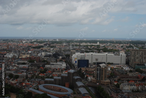 The photo of The Hague, Holland, took by a drone.