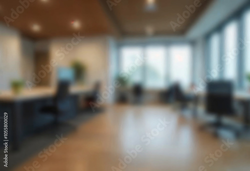 motion blur background of modern office interior design contemporary workspace for creative business defocus long exposure shake jerk