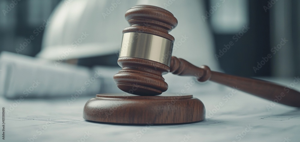A close-up of a wooden gavel resting on a desk, symbolizing justice and law. The background is blurred, enhancing the focus on the gavel. A close-up of a wooden gavel resting on a desk, symbolizing justice and law. The background is blurred, enhancing the focus on the gavel.