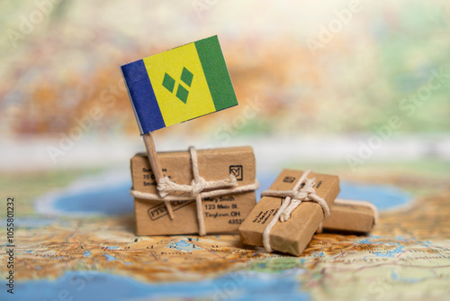 Cuadro en lienzo International Shipping and Parcel Delivery to Saint Vincent and the Grenadines: