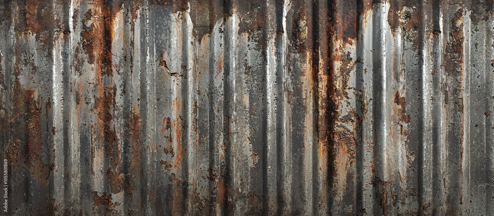 Grunge Corrugate Zinc Wall Grunge Corrugate Zinc Wall