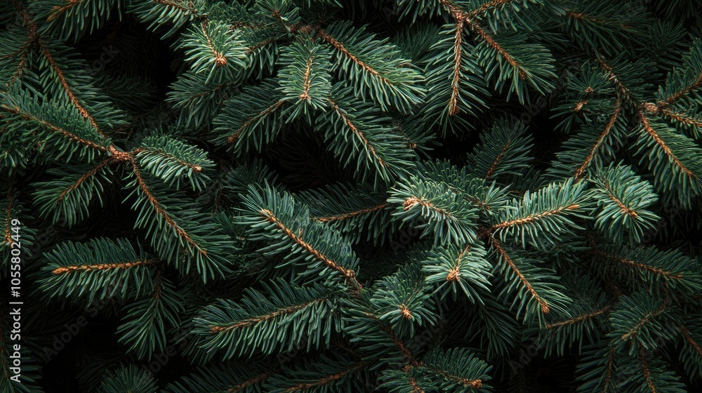 Charming Christmas backdrop featuring a close up of green pine tree branches Ideal for seasonal quotes with a moody dark design for a vintage winter holiday aesthetic Charming Christmas backdrop featuring a close up of green pine tree branches Ideal for seasonal quotes with a moody dark design for a vintage winter holiday aesthetic