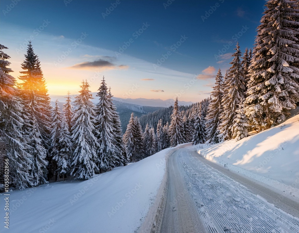 Aerial. Trees and snow in a winter forest. Nature background top view from drone. Aerial. Trees and snow in a winter forest. Nature background top view from drone.