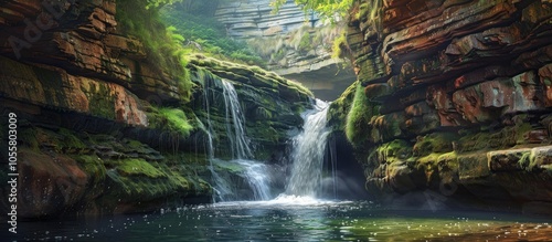 The Waterfall At St Nectan S Kieve Cornwall photo