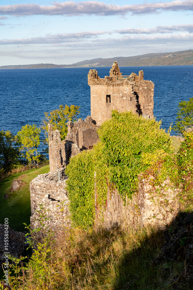 Urquhart Castle on the shores of Loch Ness Urquhart Castle on the shores of Loch Ness