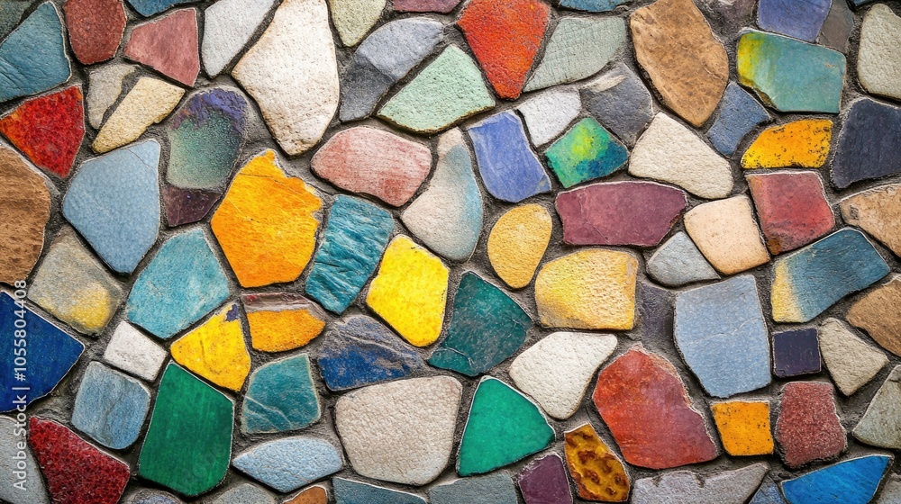 Vibrant mosaic stone texture background design Vibrant mosaic stone texture background design
