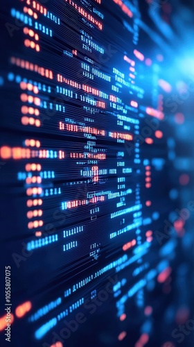 Exploring the Depths of Digital Data A Visual Representation of Binary Code and Information Flow