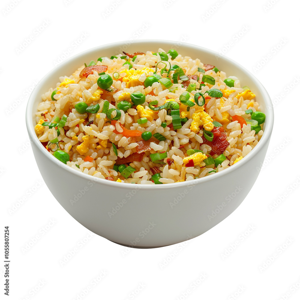 Delicious Fried Rice with Vegetables, Egg, and Bacon Delicious Fried Rice with Vegetables, Egg, and Bacon