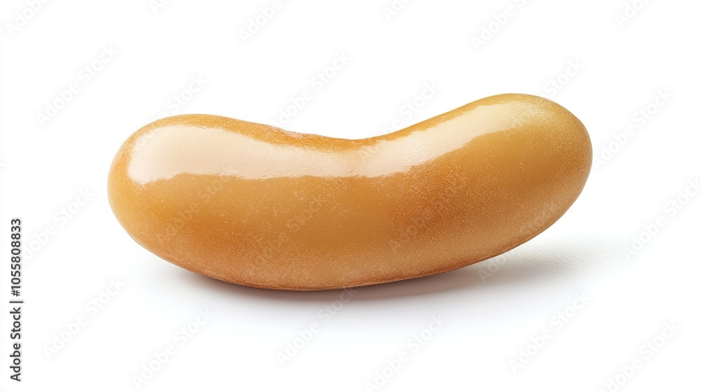 Single lima bean isolated, clean white background, simple view Single lima bean isolated, clean white background, simple view