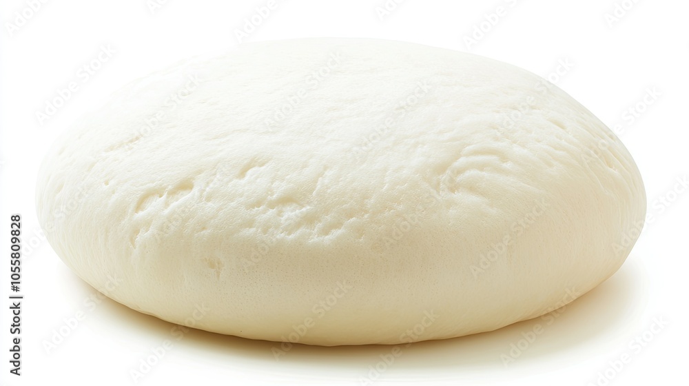 Single steamed bun, isolated on white, soft and fluffy with traditional Asian design Single steamed bun, isolated on white, soft and fluffy with traditional Asian design