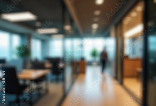 motion blur background of modern office interior design contemporary workspace for creative business defocus long exposure shake jerk