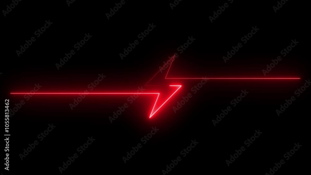 Neon glowing battery charging icon animation. Neon electric charging power icon. Lightning bolt sign icon animation. Neon glowing battery charging icon animation. Neon electric charging power icon. Lightning bolt sign icon animation.