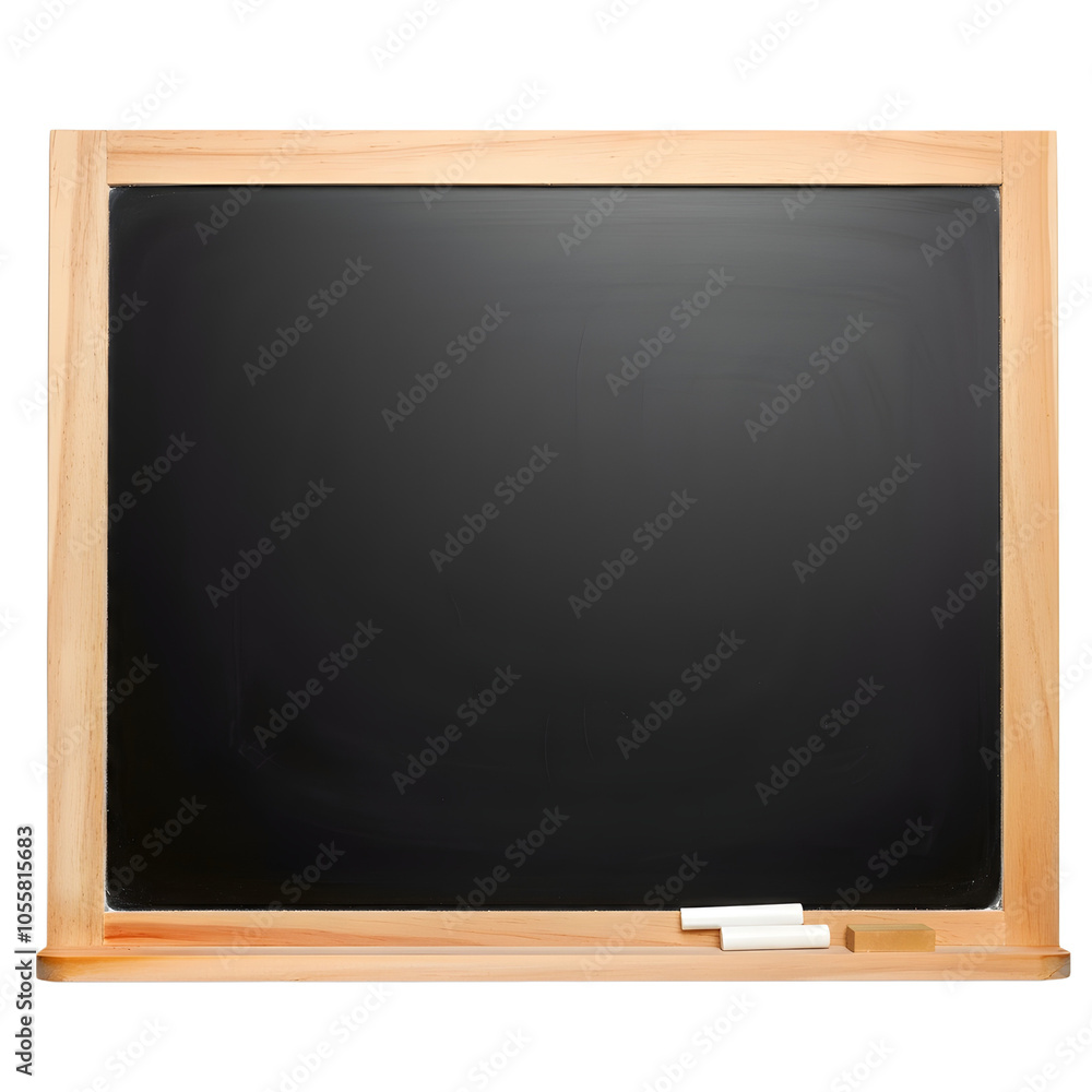 Black school cholk board isolated on white background Black school cholk board isolated on white background