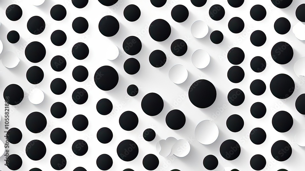 Geometric Dot Pattern with Repetition and Contrast Geometric Dot Pattern with Repetition and Contrast
