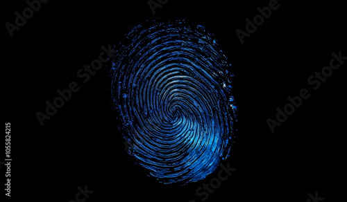 Wallpaper Mural Cyber technology security, Fingerprint digital screen, network protection background design. Fingerprint Scanning Process Torontodigital.ca