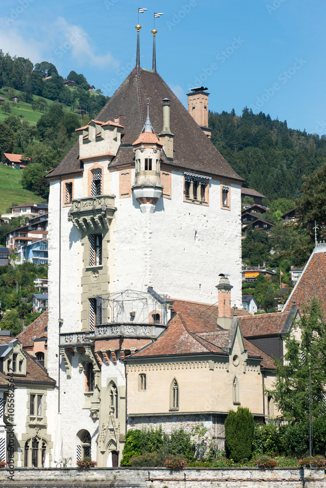 Fototapeta premium Oberhofen Castle, Switzerland