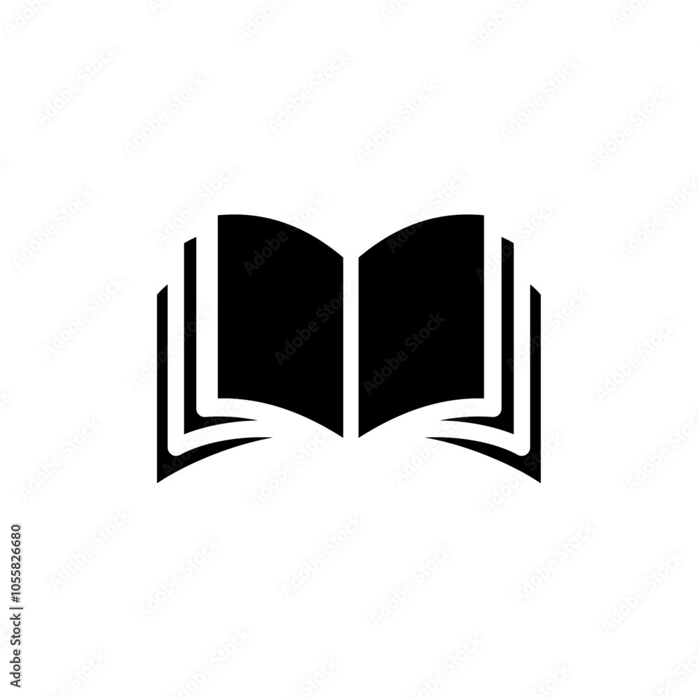 Book icon logo sign set vector outline Book icon logo sign set vector outline