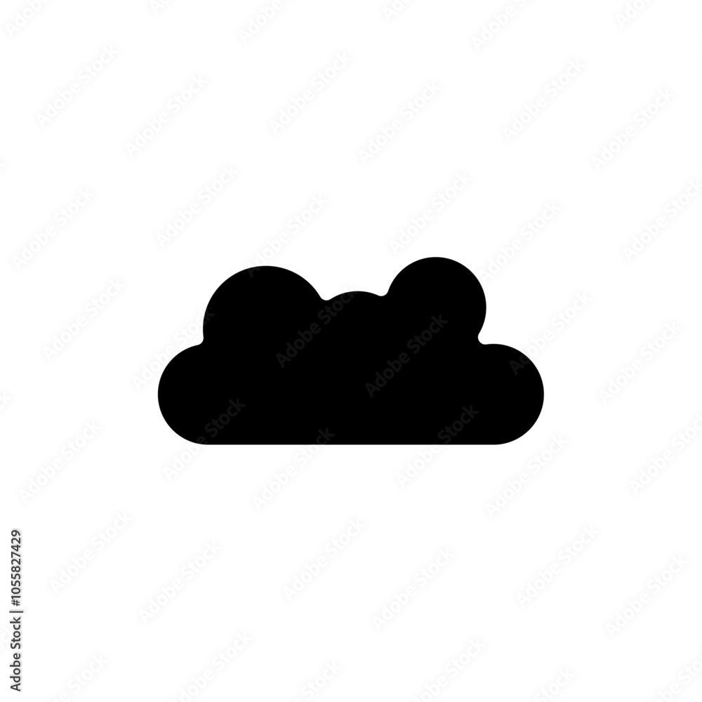 Cloud icon logo sign set vector outline Cloud icon logo sign set vector outline