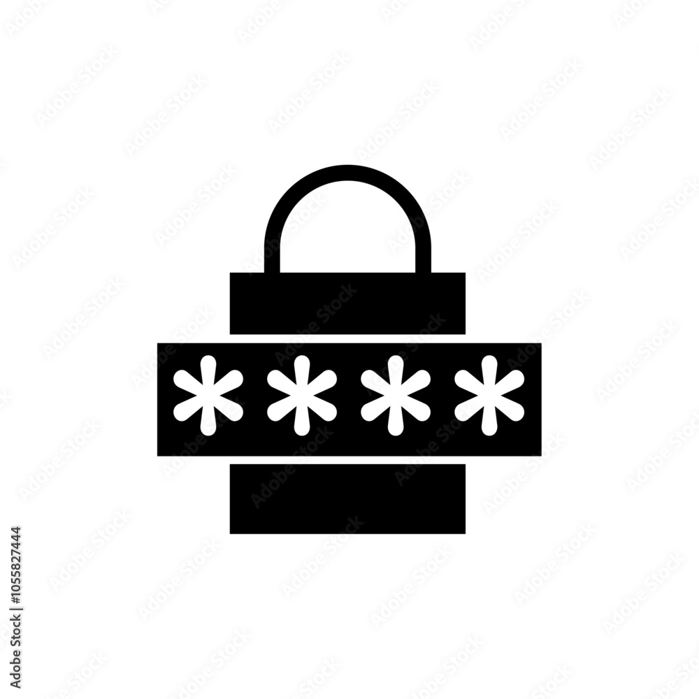 Code lock icon logo sign set vector outline Code lock icon logo sign set vector outline