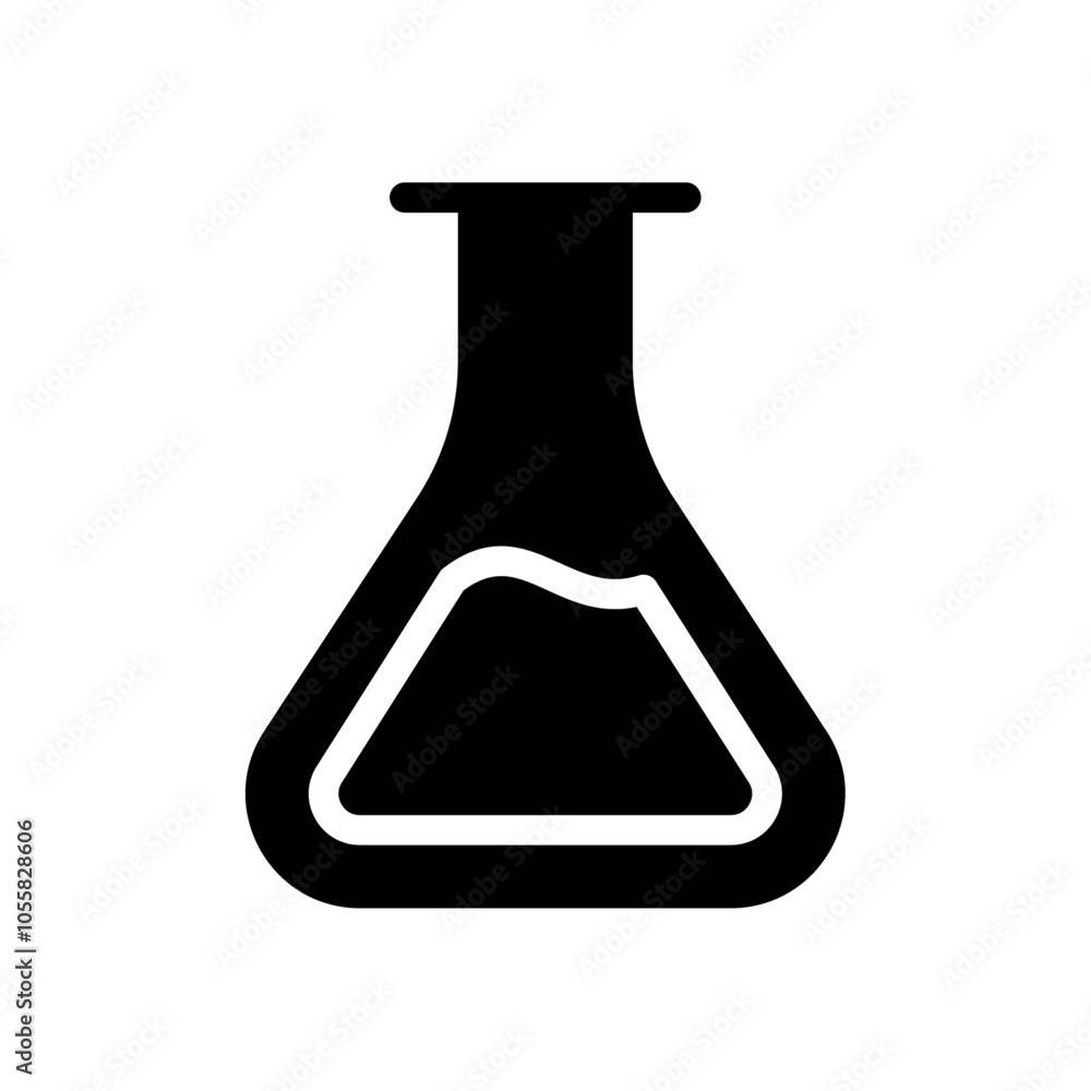 Flask icon logo sign set vector outline Flask icon logo sign set vector outline