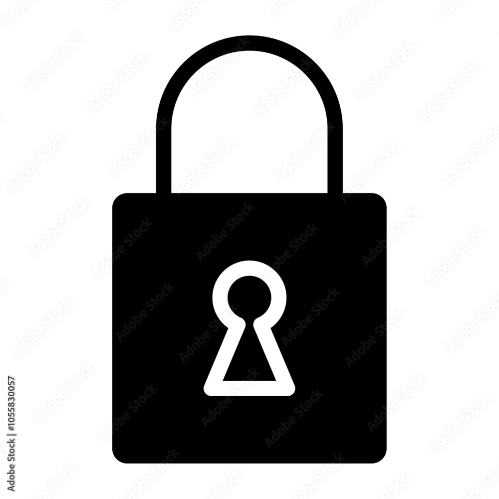 Lock icon logo sign set vector outline Lock icon logo sign set vector outline