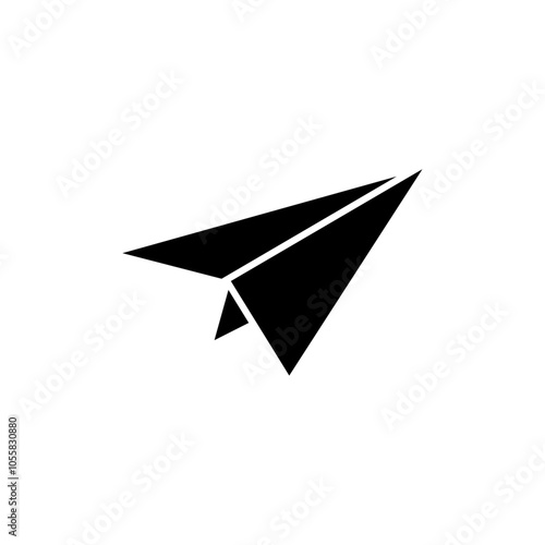 Paper plane icon logo sign set vector outline