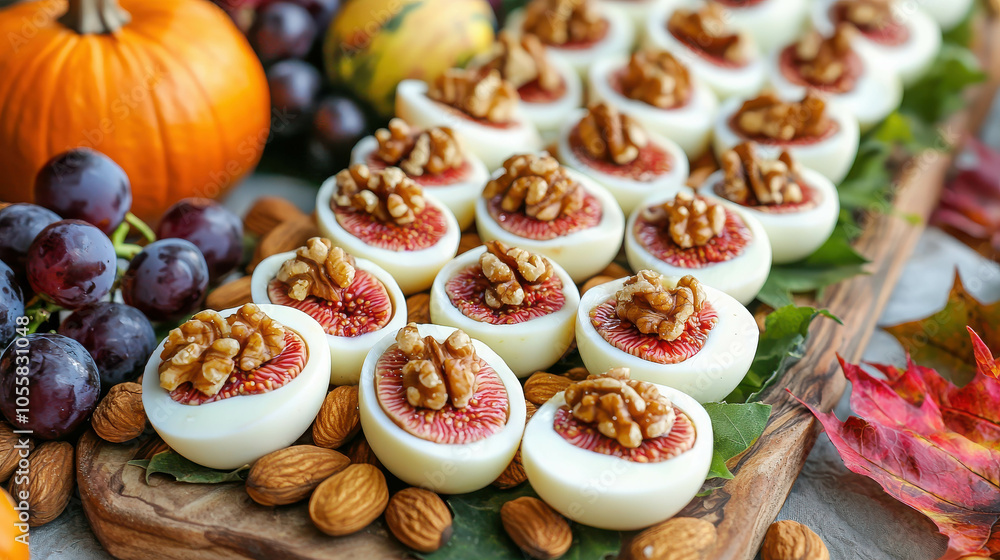 Thanksgiving Appetizer Platter with Fresh Ingredients Thanksgiving Appetizer Platter with Fresh Ingredients