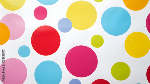 Whimsical and Fun Polka Dot Backdrop for Photography with Colorful Dots in Various Sizes Perfect for Portraits and Events