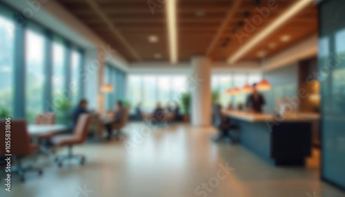 motion blur background of modern office interior design contemporary workspace for creative business defocus long exposure shake jerk