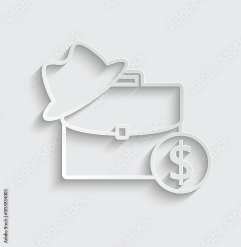 briefcase icon business vector sign