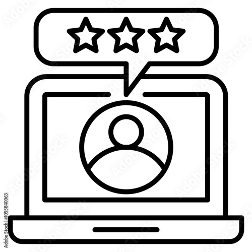 Customer Review  Icon Element For Design