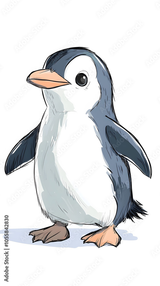 Fototapeta premium Penguin character