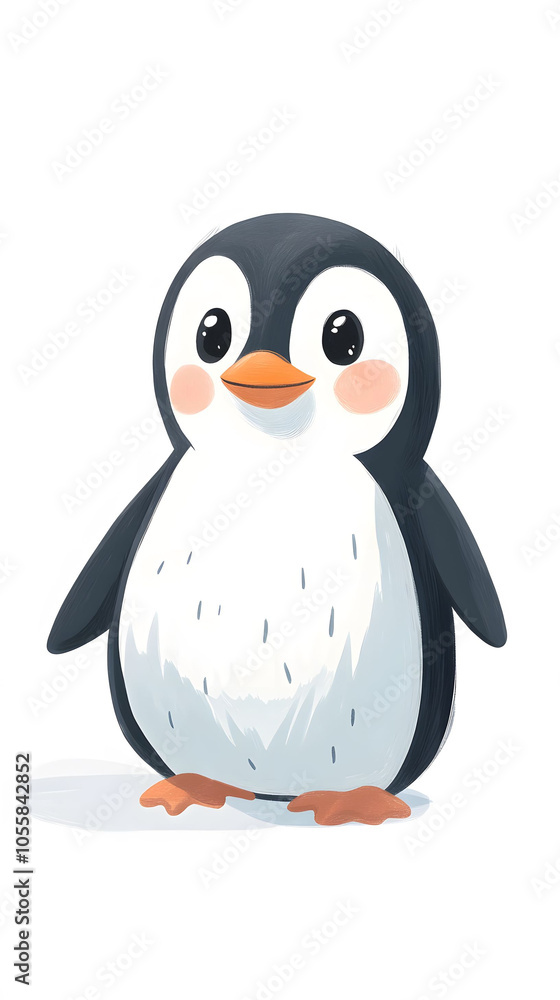 Fototapeta premium Cute penguin character