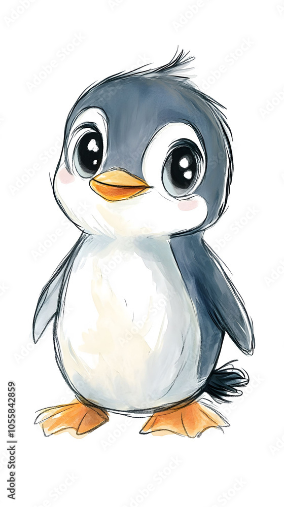 Obraz premium Cute penguin friend