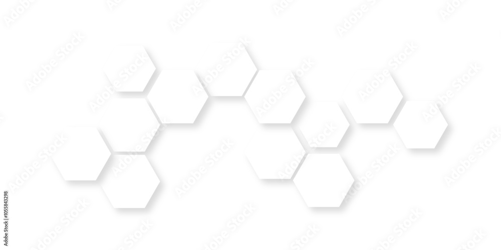 Abstract white hexagon concept design background. Seamless bright white honeycomb banner design. Abstract white hexagon concept design background. Seamless bright white honeycomb banner design.