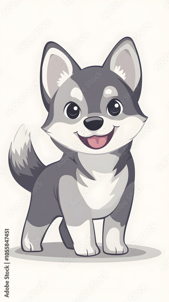 Cute cartoon dog Cute cartoon dog