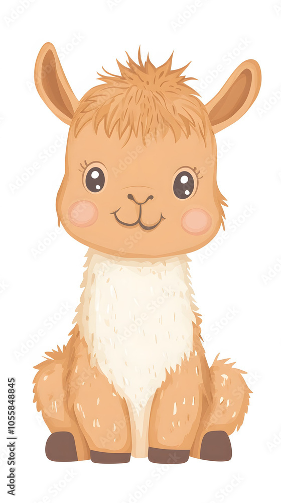Cute cartoon llama Cute cartoon llama