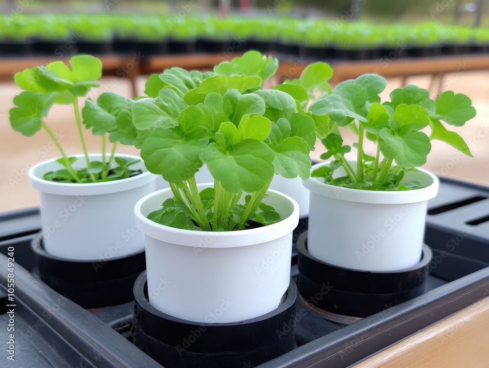 Hydroponic Farming with Auto System in Action Hydroponic Farming with Auto System in Action