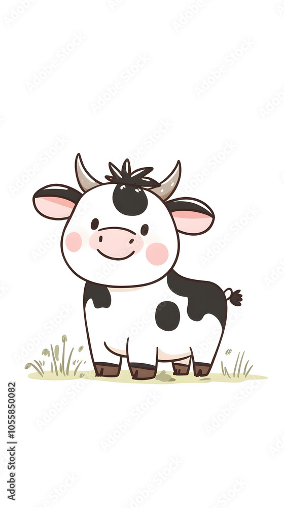 Cute cartoon cow Cute cartoon cow