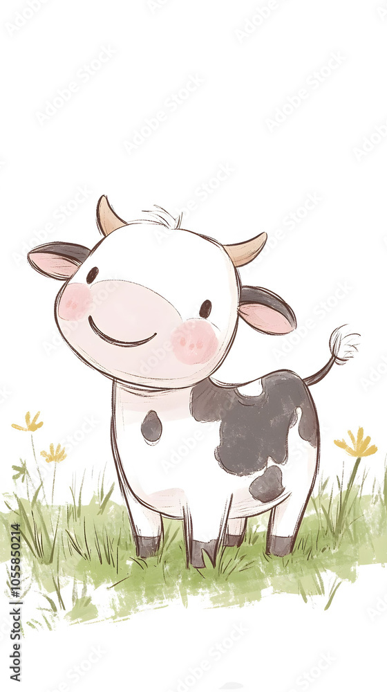 Happy little cow Happy little cow