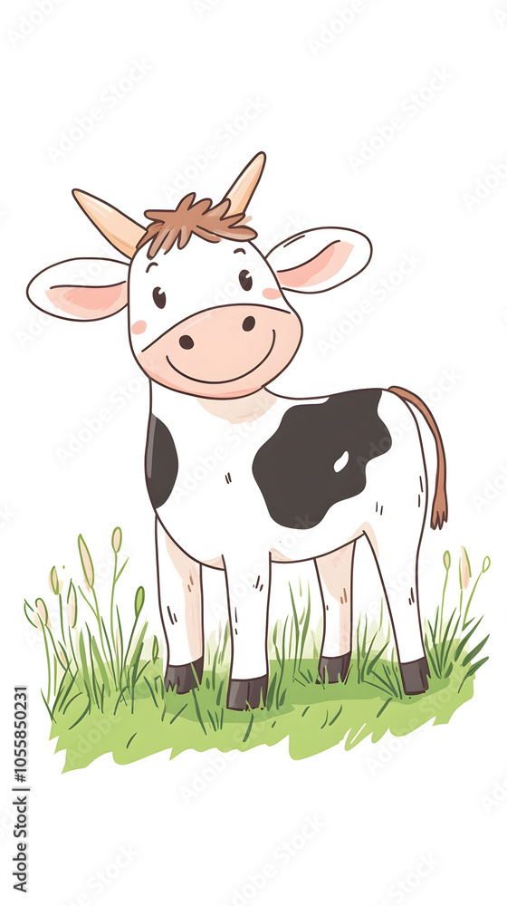 Cute cartoon cow Cute cartoon cow