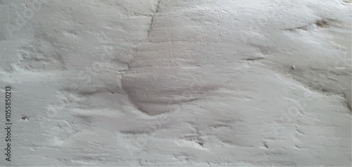 Stone texture background. White uneven wall texture. Uneven putty. Poor quality repairs. Stonework background. Interior and exterior design, facade, fence. Building materials, repair and construction.