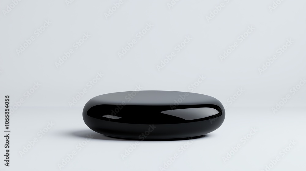 Modern, sleek metal button with a matte black finish, suitable for minimalist designs Modern, sleek metal button with a matte black finish, suitable for minimalist designs