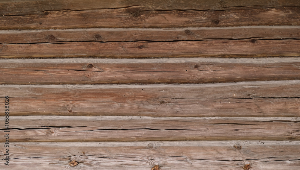 Old wooden log wall of a house. Close-up. Background. Texture. Old wooden log wall of a house. Close-up. Background. Texture.