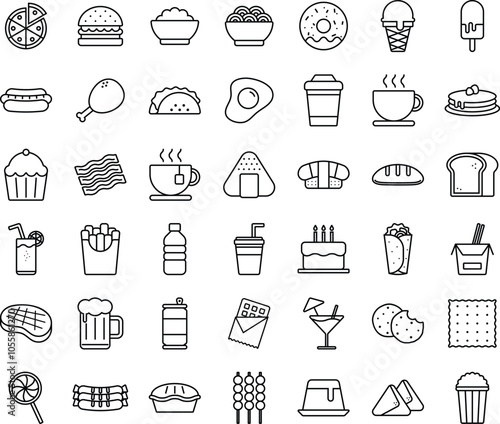 Food and beverage Icon Set