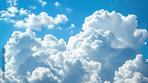 Thick White Clouds In The Blue Sky On A Sunny Spring Day Big Cloud Billowing Clouds Puffy Cloud Photo Background Visual Effects Manipulation