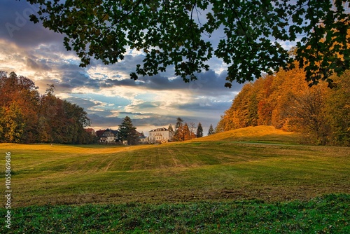 Herrnhut, Oberlausitz, Sachsen, Villa, Herbst