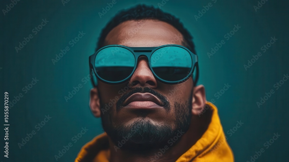 Photographer using smart glasses for realtime edits, creative photo technology Photographer using smart glasses for realtime edits, creative photo technology