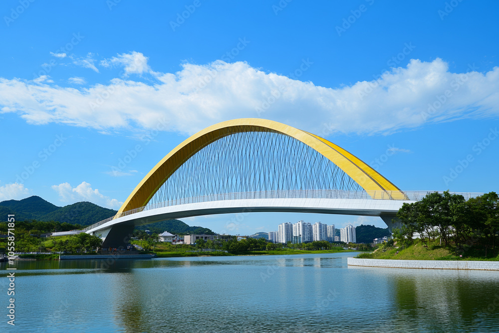 Obraz premium city harbour bridge