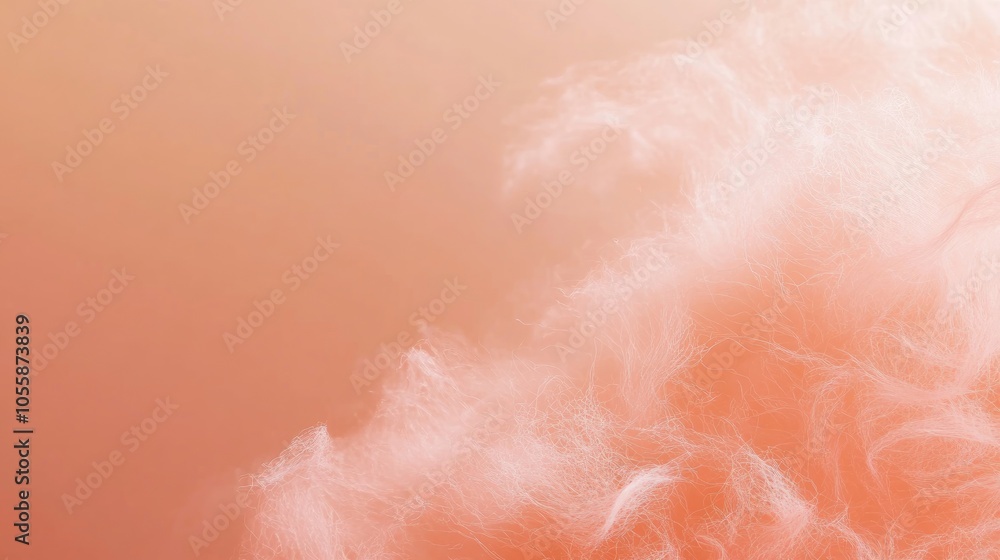 Fototapeta premium Abstract peach fuzz colored background featuring selective focus and ample copy space for text